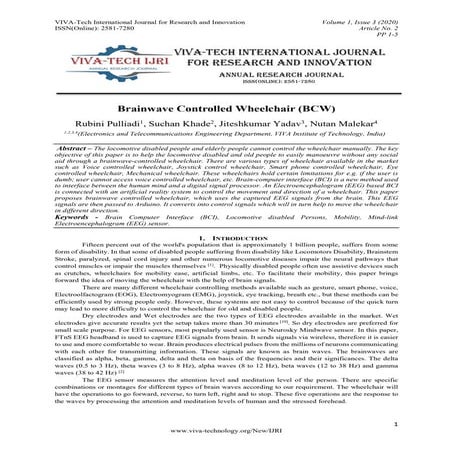 Brainwave Controlled Wheelchair (BCW)