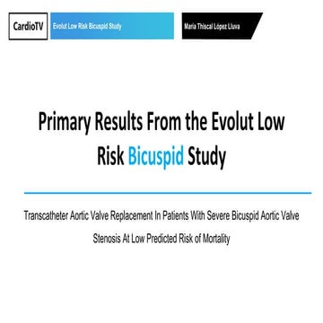 Evolut Low Risk Bicuspid | PDF