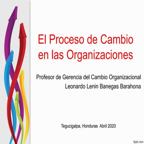 2.2 el proceso de cambio en las organizaciones | PPTX