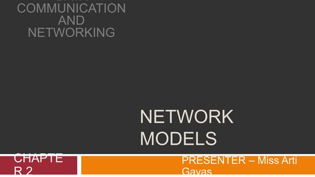 SYBSC IT COMPUTER NETWORKS UNIT I Network Models