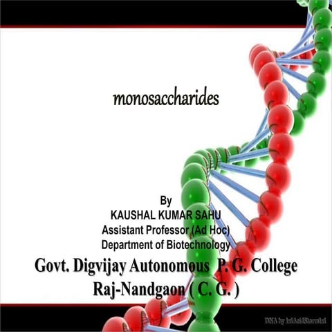 Monosaccharide by KK Sahu sir