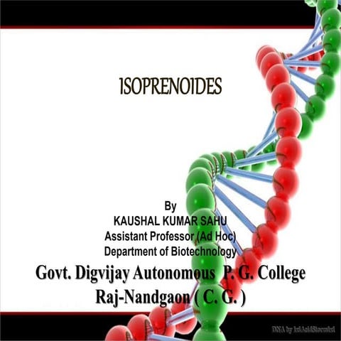 Isoprenoides by KK Sahu sir