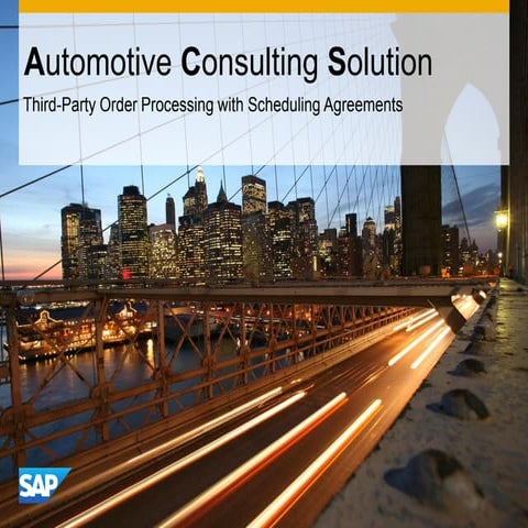 SAP Third party scenarios _automatives 
