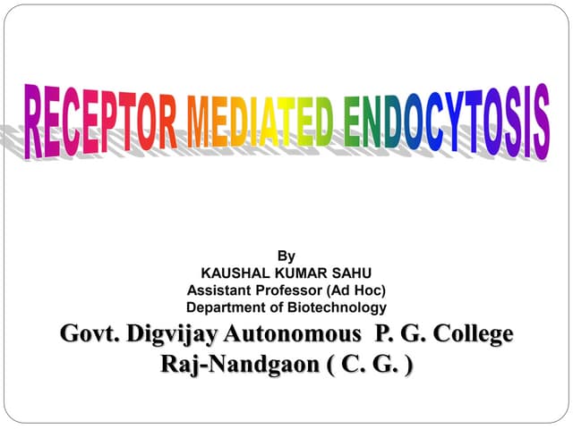 Receptor mediated endocytosis by kk