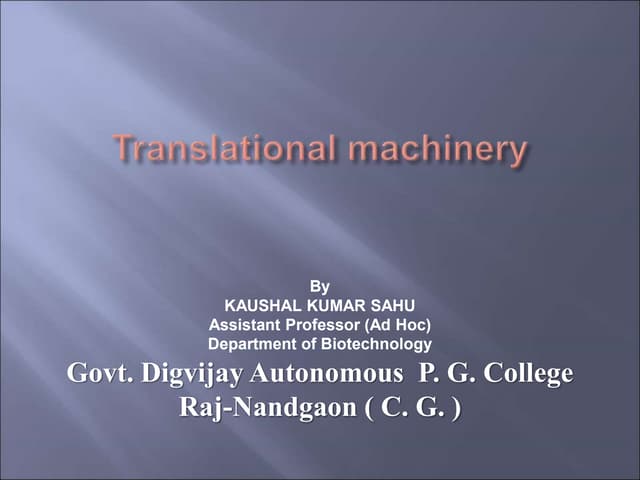 translation mechinary