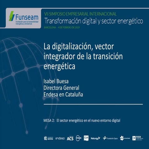 La digitalización, vector integrador de la transición energética: Isabel Bues...