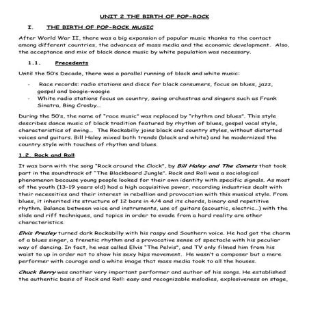 2. the birth of pop rock