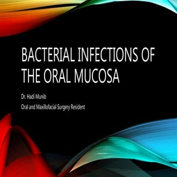 Bacterial Infections of Oral Mucosa