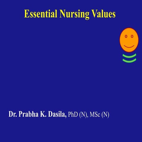 2. Essential values in nursing