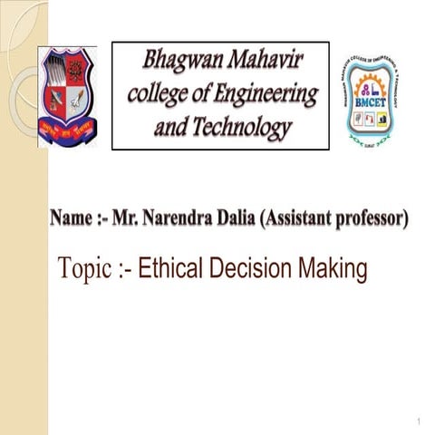 Ethical Decision Making
