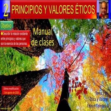 2. Principios y valores éticos