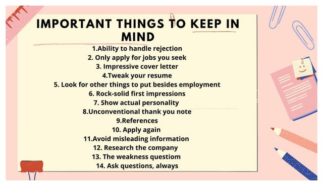 Important Pointers To Remember Ppt Important Pointers To Remember Ppt