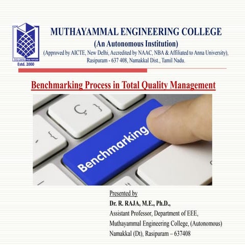 Benchmarking Process in Total Quality Management