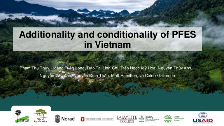 thumbnail of  Additionality and Conditionality of PFES in Vietnam