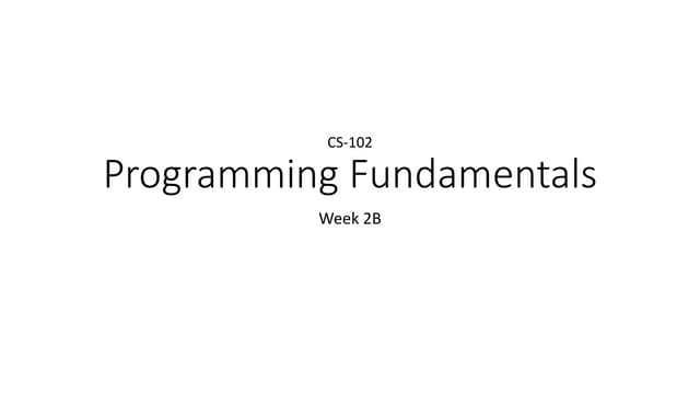 2.2 variable arithmetics and logics