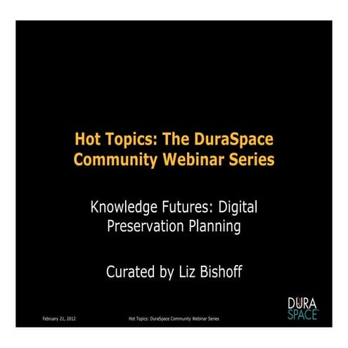 2-21-12 Preservation Planning Success Stories Slides