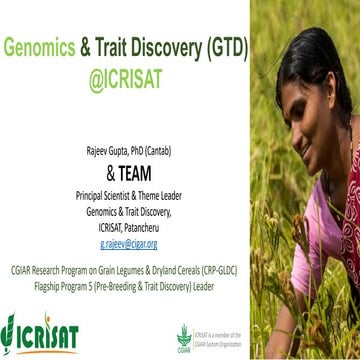 Research Program Genetic Gains (RPGG) - Review Meeting 2021: Genomics & Trait...