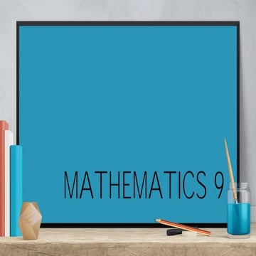 Inverse Variation (Mathematics 9)