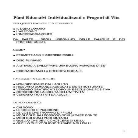 2. progetto educativo