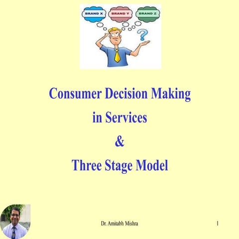 Three stage model of service consumpt
