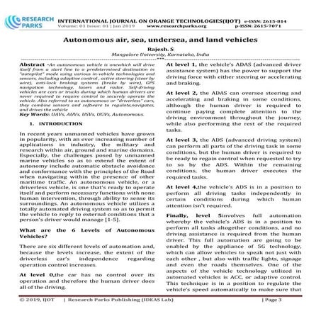 Autonomous air, sea, undersea, and land vehicles