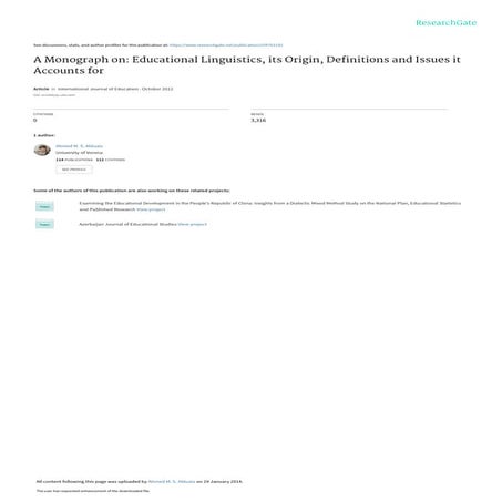 2. monograph on educational linguistics | PDF