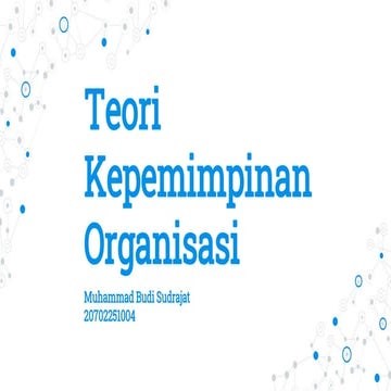 Teori Kepemimpinan