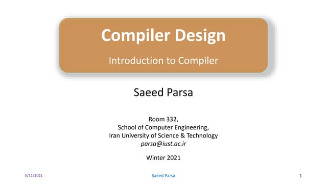 2. introduction to compiler