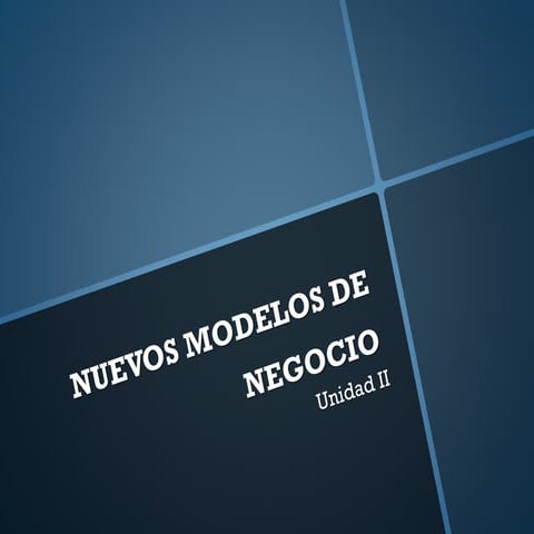 Nuevos modelos de negocio | PDF