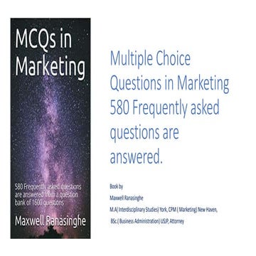 Marketing Environment-Multiple Choice Questions ( MCQs) on Marketing Environment