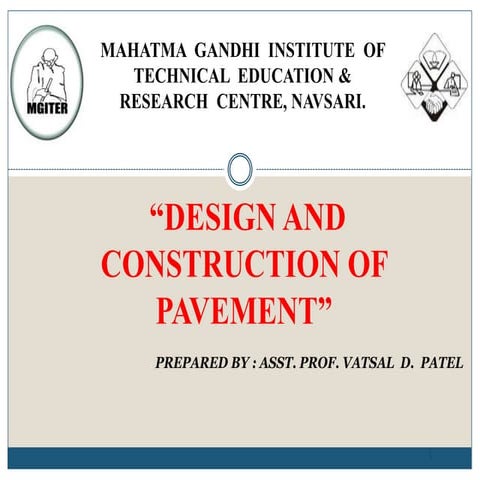 2.4 HIGHWAY TRANSPORTATION : DESIGN AND CONSTRUCTION OF PAVEMENT (TRE) 315061...