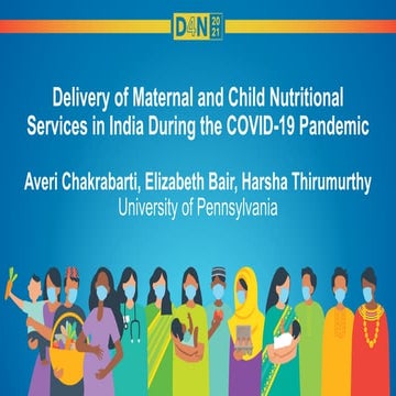 Delivery of Maternal and Child Nutritional Services in India During the COVID...