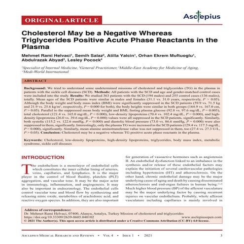 Blood Pressure in Children with Sickle Cell Disease in a Tertiary ...