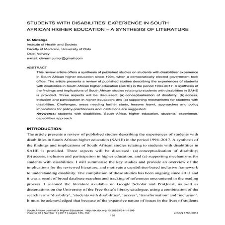 Coping strategies used by students with disabilities in higher ...