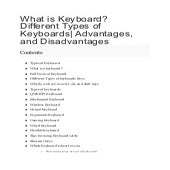 What is Keyboard Different Types of Keyboards Advantages, and Disadvantages.pdf