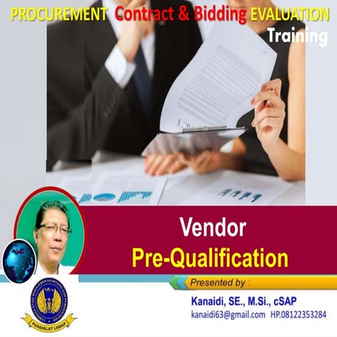 Vendor Pre-Qualification _Training 