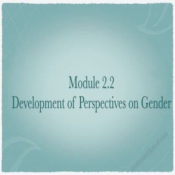 Social Construction of Gender