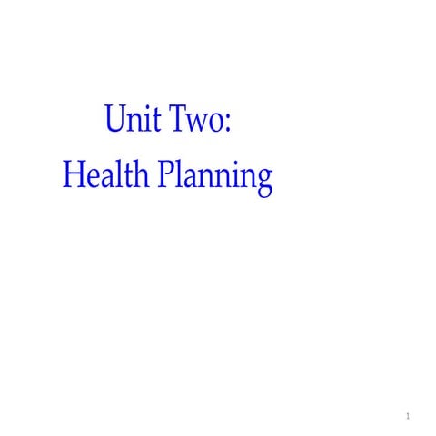 2.  Planning in Healthcare.pptx