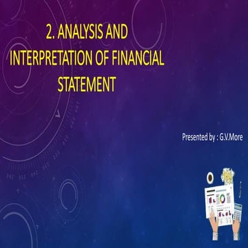 What is financial statement analysis? visual data 3