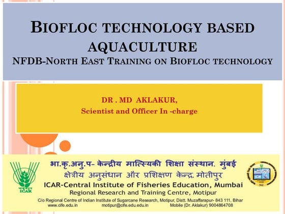 Biofloc Technology | PPTX