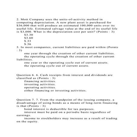2. Mott Company uses the units-of-activity method in computing dep.docx