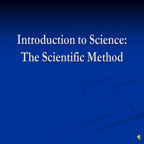 2. Introduction to Science The Scientific Method (Presentation) Author Plainv...