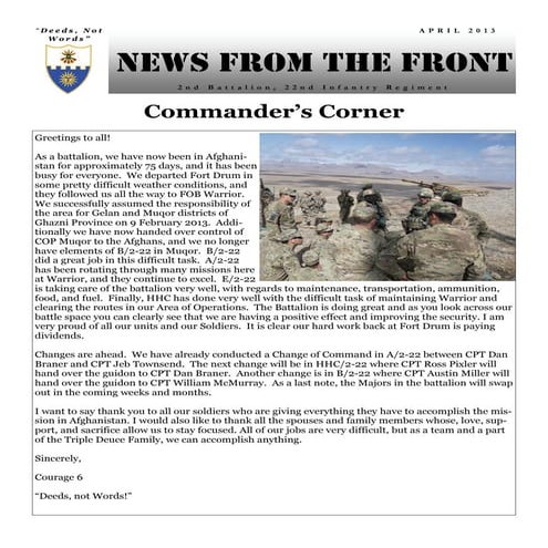 2 22 First Quarter Newsletter (Jan-Mar 13)