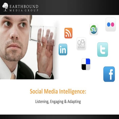 Social Media Intelligence - Listening, Engaging & Adapting