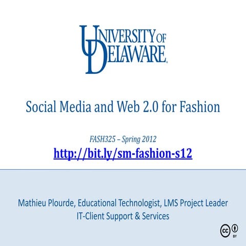2 23 2012 Social media and web 2.0 for fashion