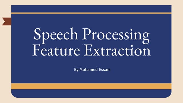 2.Feature Extraction