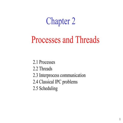 Process and Thread | PPT