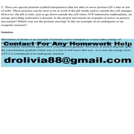 2. There are special proteins (called transporters) that are able to.pdf