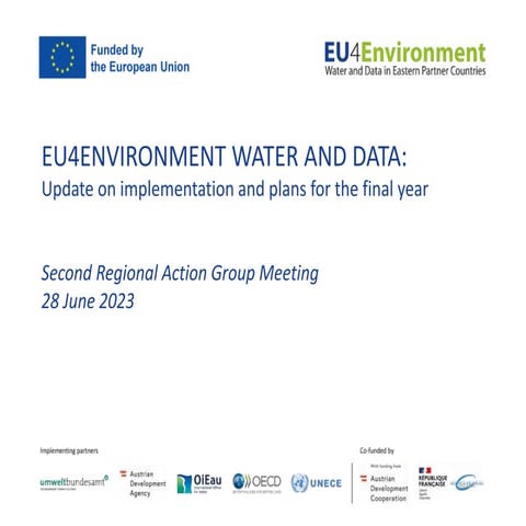 EU4Environment Water and Data - Implementing Partners' presentation atSecond ...