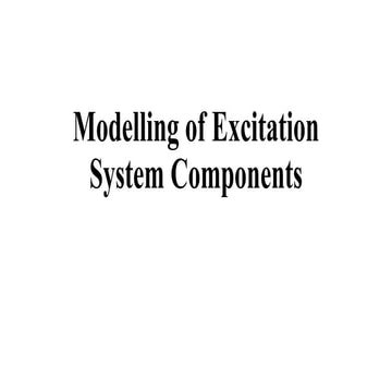 Modelling of Excitation Systems.pptx